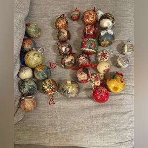 Festive Holiday Ornament Set - Multicolor